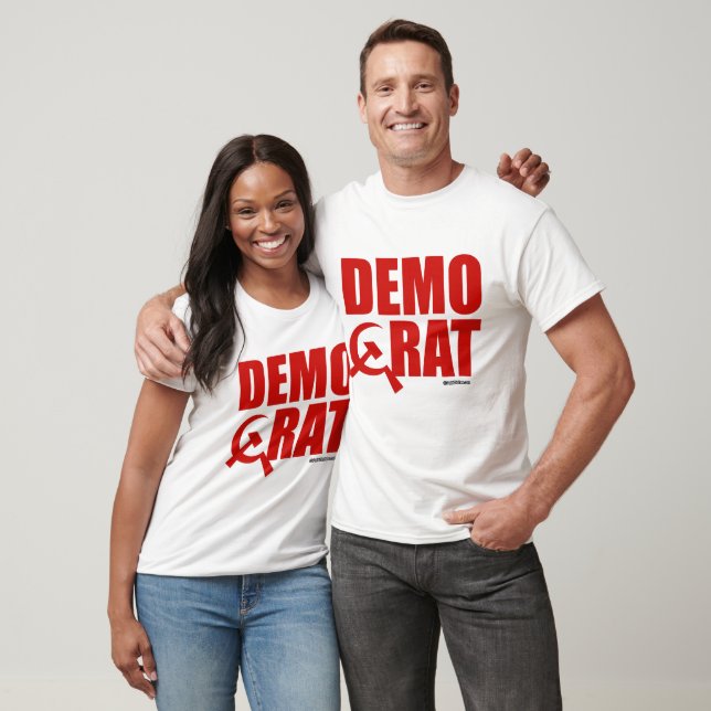 Democrats are Communist - Politiclothes Humour T-Shirt (Unisex)