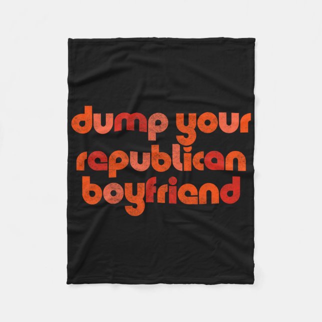 Democrats Are Evil Republican Funny Quote  Fleece Blanket (Front)