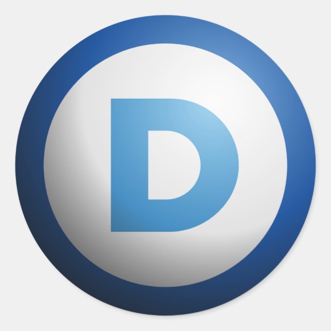 Democrats Classic Round Sticker (Front)