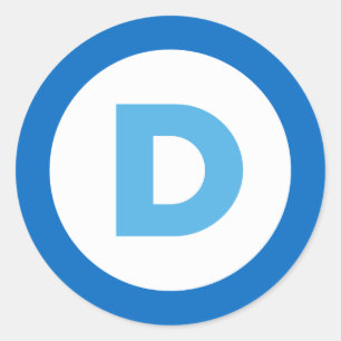Democrats Classic Round Sticker