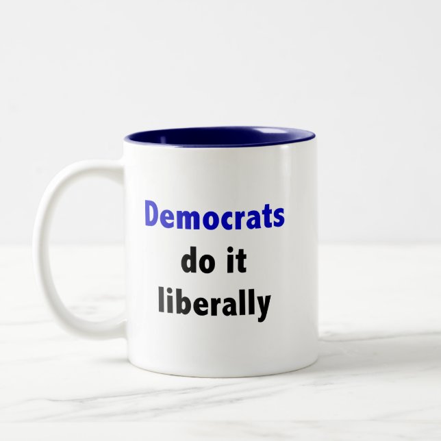 Democrats do it liberally Mug (Left)