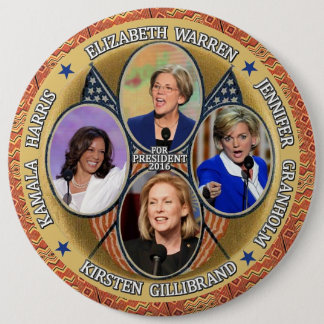 Democrats for President in 2016 6 Cm Round Badge