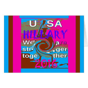 Democrats Hillary For USA President We are Stronge