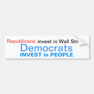 Democrats invest in People Bumper Sticker