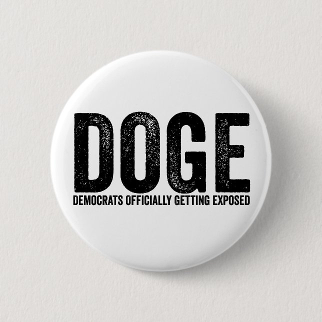 Democrats Officially Getting Exposed 6 Cm Round Badge (Front)