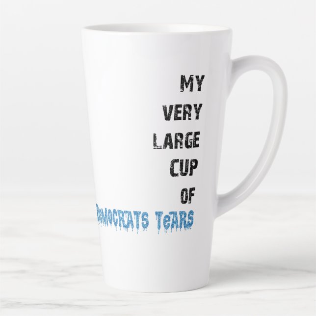 Democrats Tears Latte Mug (Right)