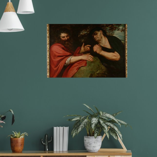 Demócrito y Heráclito Poster (Living Room 1)