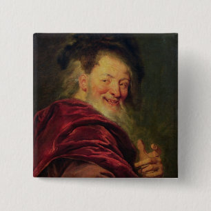 Democritus 1692 15 cm square badge