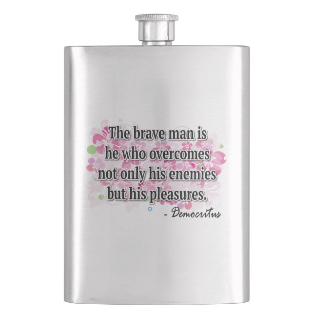 Democritus Hip Flask (Front)