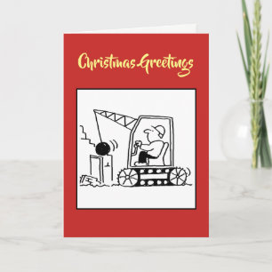 Demolition Contractor Christmas Card