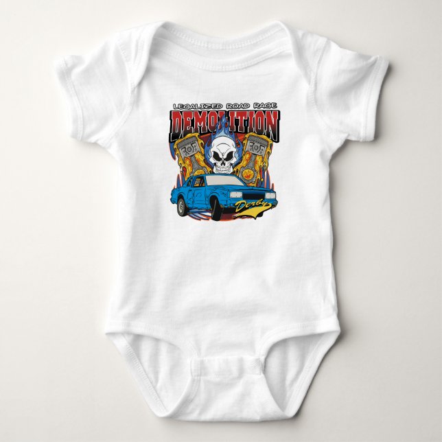 Demolition Derby Baby Bodysuit (Front)