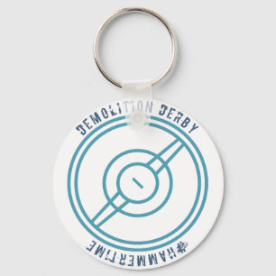 Demolition Derby - Blue Station Key Ring