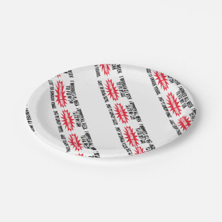 Demolition Derby Smash Your Car Paper Plate