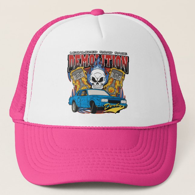 Demolition Derby Trucker Hat (Front)