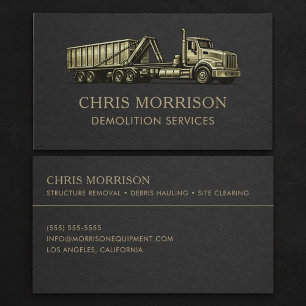 Demolition Services Professional  Business Card