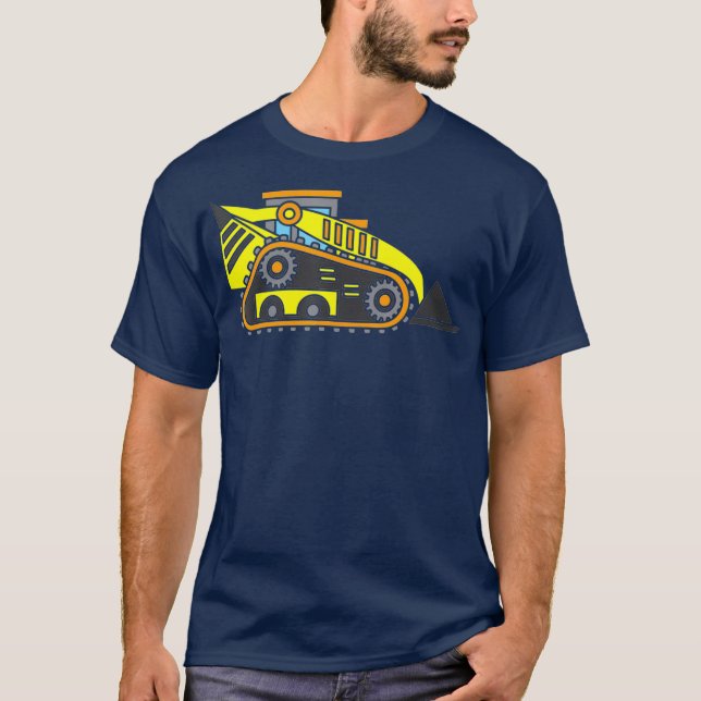 Demolition Specialist Design Wrecking Ball Crane T-Shirt (Front)