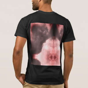Demon and a dragon fighting in the red sky T-Shirt