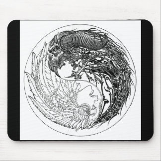 Demon-Angel Yin-Yang Mouse Mat