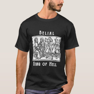 Demon Belial King Of Hell Woodcut Demonology Grimo T-Shirt