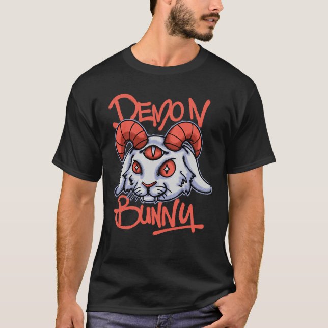 Demon Bunny streetwear  T-Shirt (Front)