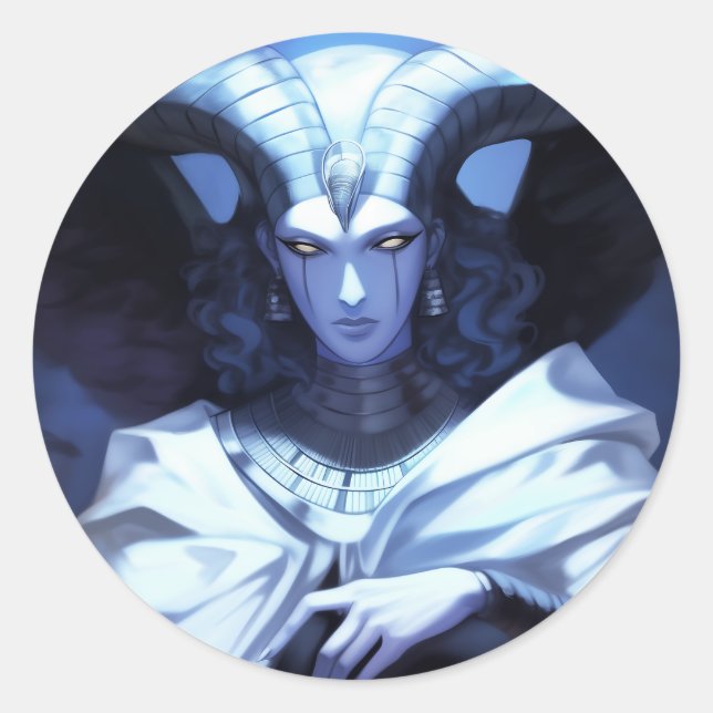 Demon Classic Round Sticker (Front)