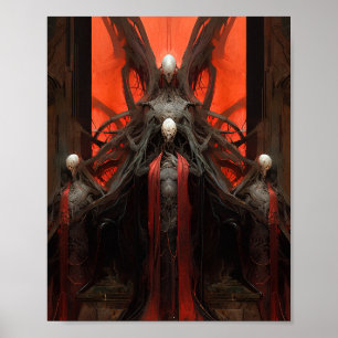 Demon Creatures Dark Fantasy Horror Poster