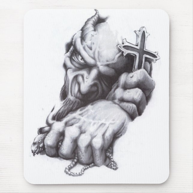 demon cross mouse mat (Front)