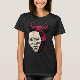 Demon Devil Mask Vaporwave Demon T-Shirt