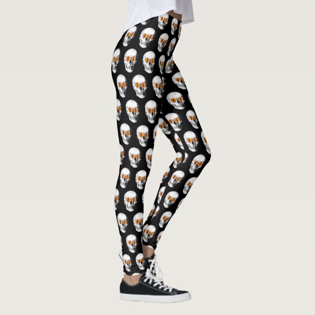 Demon Eyed Skull Leggings (Right)