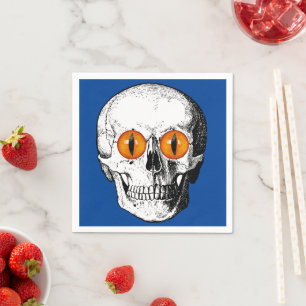 Demon Eyed Skull Napkin