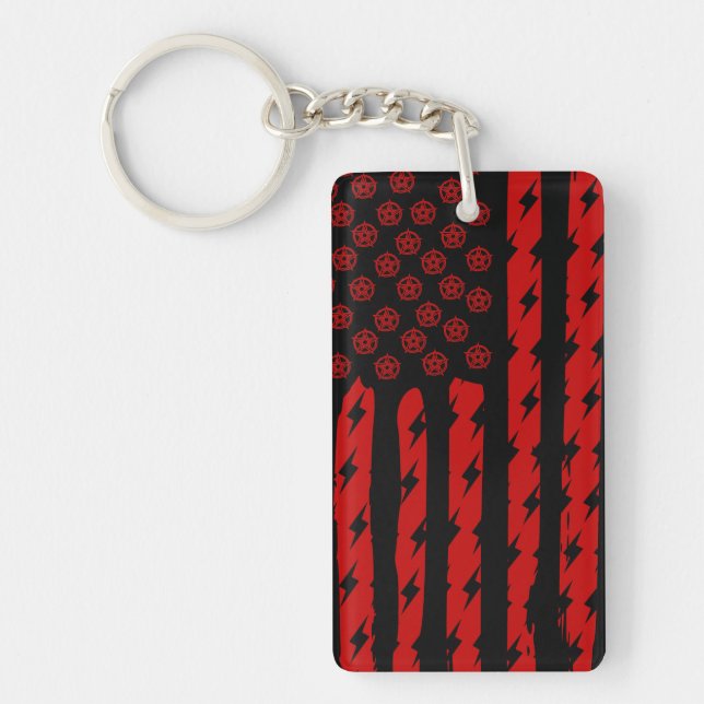 Demon Flag Key Ring (Front)