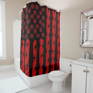 Demon Flag Shower Curtain