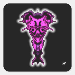 Demon from the Underworld's bust v0.2 Square Sticker