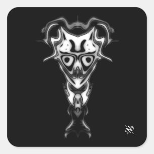 Demon from the Underworld's bust v0.3 Square Sticker