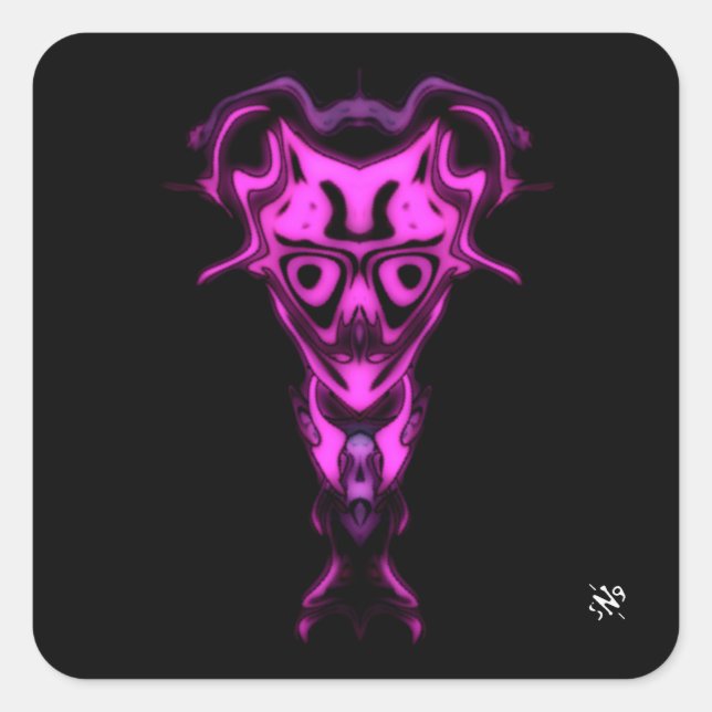 Demon from the Underworld's bust v0 Square Sticker (Front)