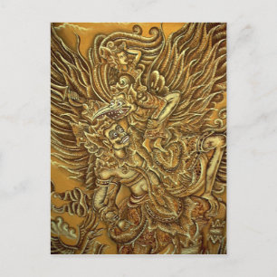 Demon, Garuda Bird and Prince Rama Postcard