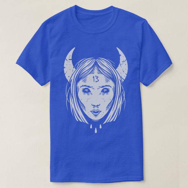 Demon Girl Illustration T-Shirt (Design Front)
