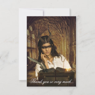 Demon girl thank you card