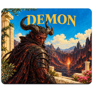 Demon, Gothic Fantasy Monster Mouse Mat