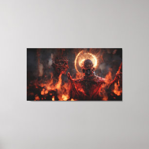 Demon in hell   canvas print