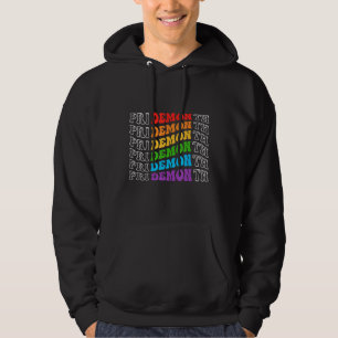 Demon LGBT Gay Pride Month LGBTQ Proud Transgender Hoodie
