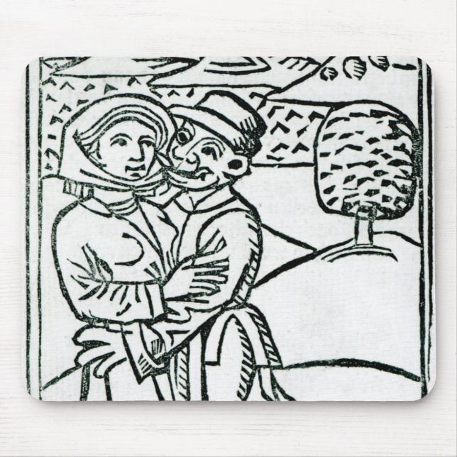 Demon Making Love to a Witch Mouse Mat (Front)