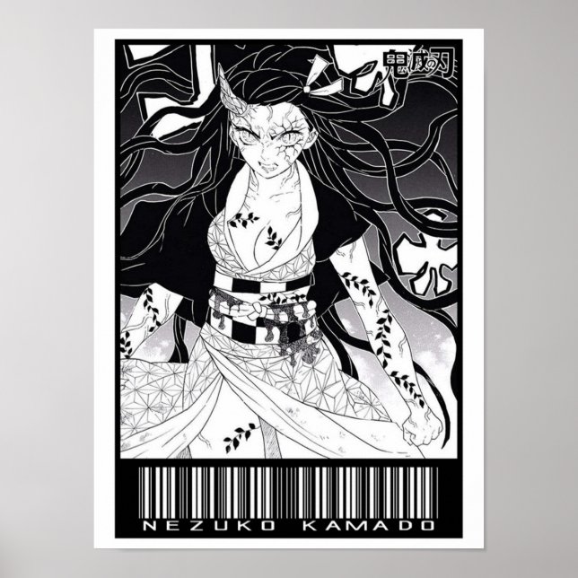 Demon Nezuko Kamado Kimetsu No Yaiba CODE Poster (Front)