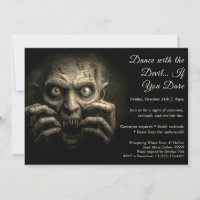 Demon Night Halloween Costume Party Invitation