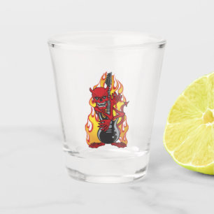 Demon of Rock Shot Glass