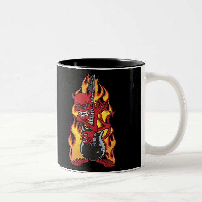Demon of Rock Two-Tone Coffee Mug (Right)