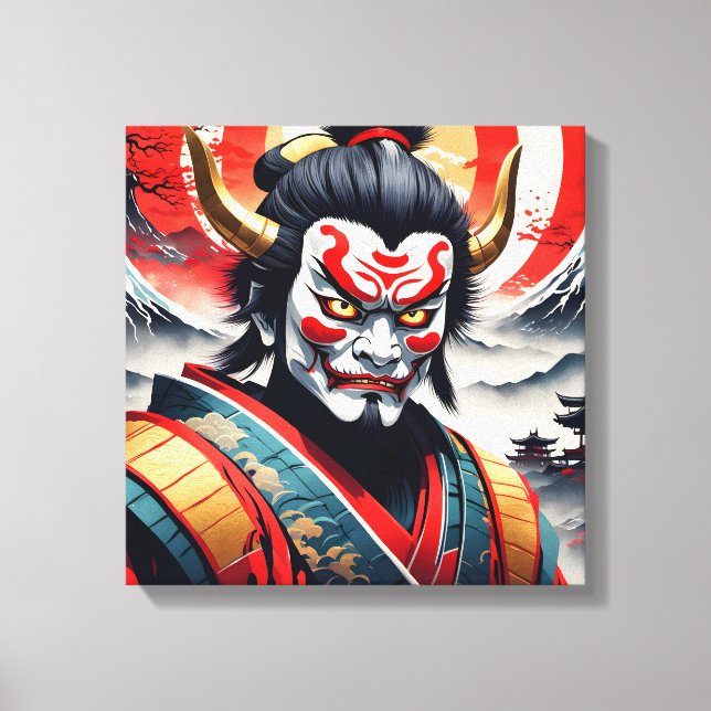 Demon Oni 3 Canvas Print (Front)