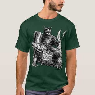 Demon Or Spirit Mounted On A Crocodile Dictionnair T-Shirt