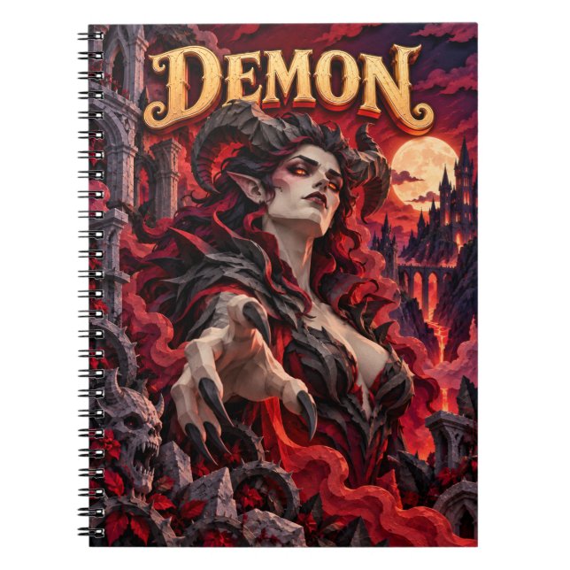 Demon, Paper Cut Monster Notebook (Front)