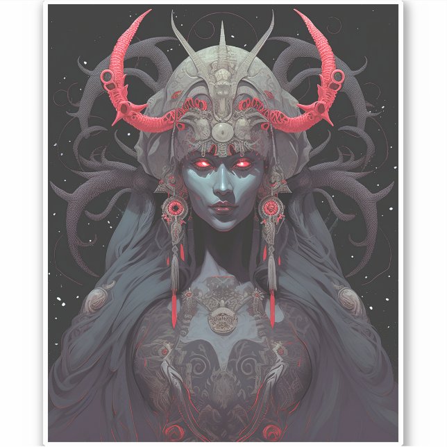 Demon Queen Fantasy Art (Front)